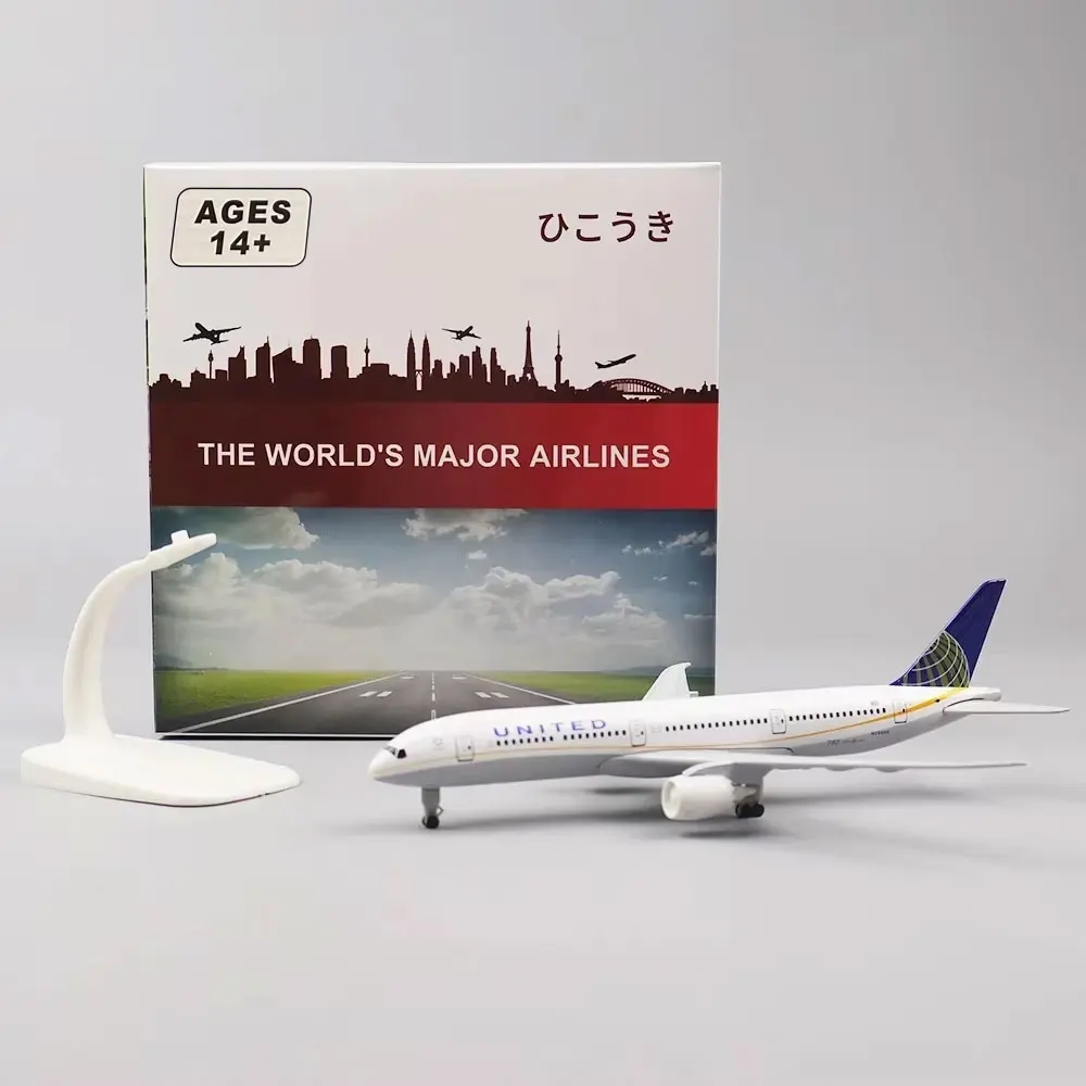 20cm 1:400 Scale Metal Airplane Model U.s. United B787 Airlines Metal Aircraft Replica Alloy Material Aviation Mold Gift Serie
20cm 1:400 Scale Metal Airplane Model U.s. United B787 Airlines Metal Aircraft Replica Alloy Material Aviation Mold Gift Serie