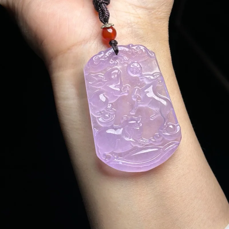 High Ice Pink Purple Small Pendant, Retro Versatile Ethnic Style Jade Brand
High Ice Pink Purple Small Pendant, Retro Versatile Ethnic Style Jade Brand