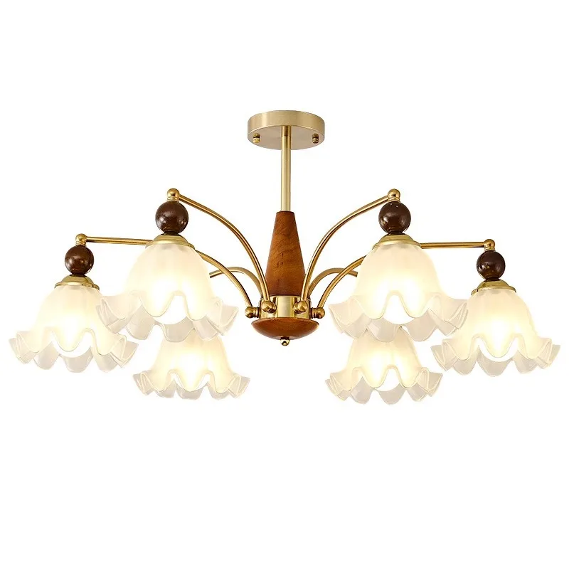 All copper retro chandelier, restaurant light, high sense
All copper retro chandelier, restaurant light, high sense