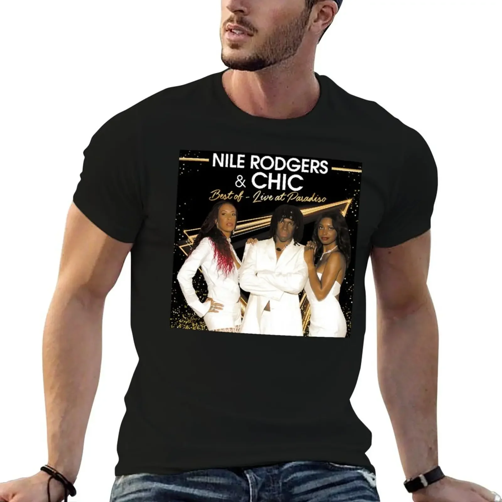 Nile Rodgers -Best Of (Live in Paradiso) album 2016 T-Shirt for a boy oversizeds workout shirts for men
Nile Rodgers -Best Of (Live in Paradiso) album 2016 T-Shirt for a boy oversizeds workout shirts for men