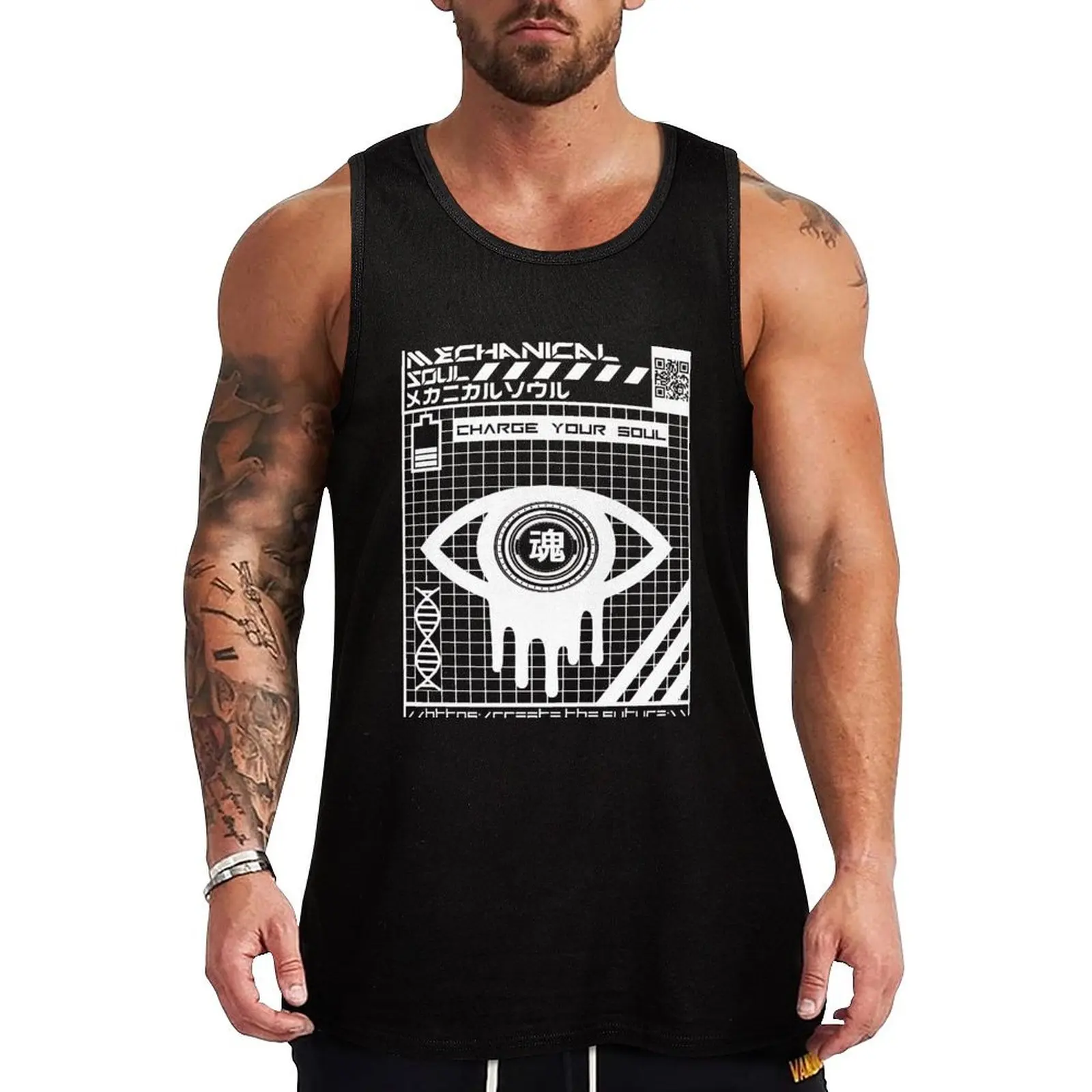 Charge Your Soul White Print Tank Top Vest Men's vest Men's summer clothes 2024
Charge Your Soul White Print Tank Top Vest Men's vest Men's summer clothes 2024