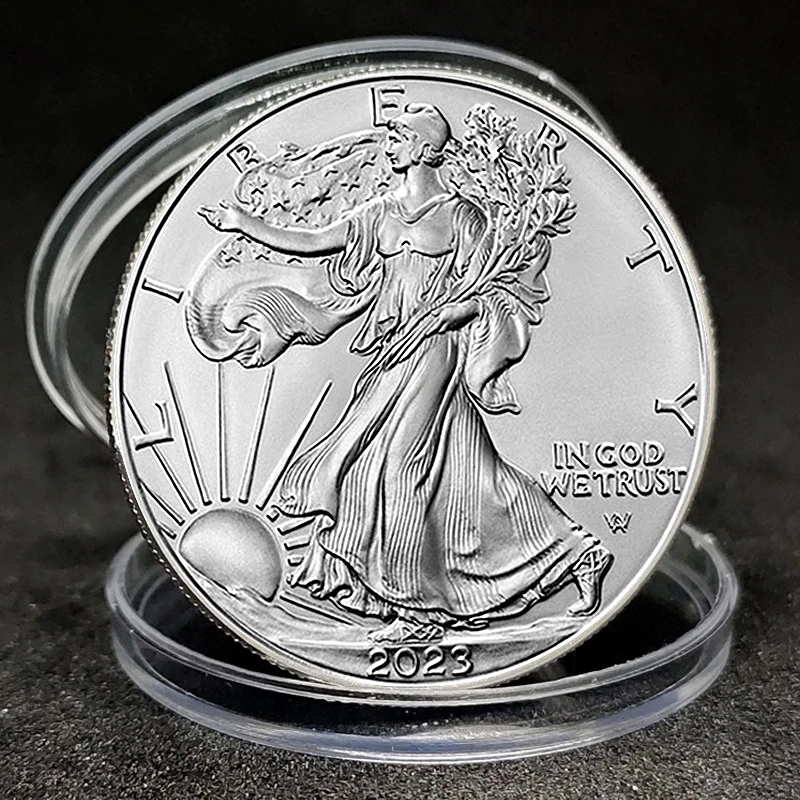 Limited Edition 2023 Non-currency Coin Commemorative Liberty Goddess and Silver-Plated Eagle Coin Patriotic Badge of Honor
Limited Edition 2023 Non-currency Coin Commemorative Liberty Goddess and Silver-Plated Eagle Coin Patriotic Badge of Honor