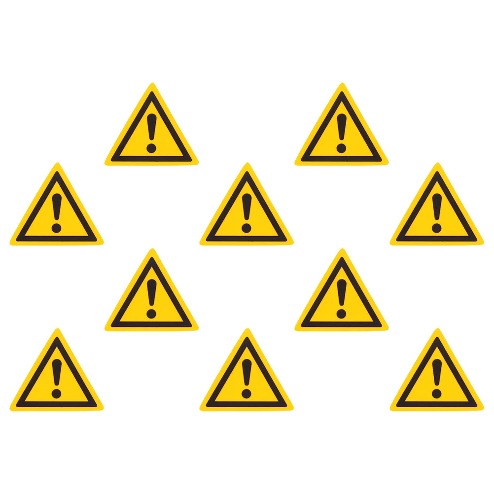 10Pcs Safety Warning Stickers Mark Triangle Caution Signs Self Adhesive for Workplace Areas
10Pcs Safety Warning Stickers Mark Triangle Caution Signs Self Adhesive for Workplace Areas