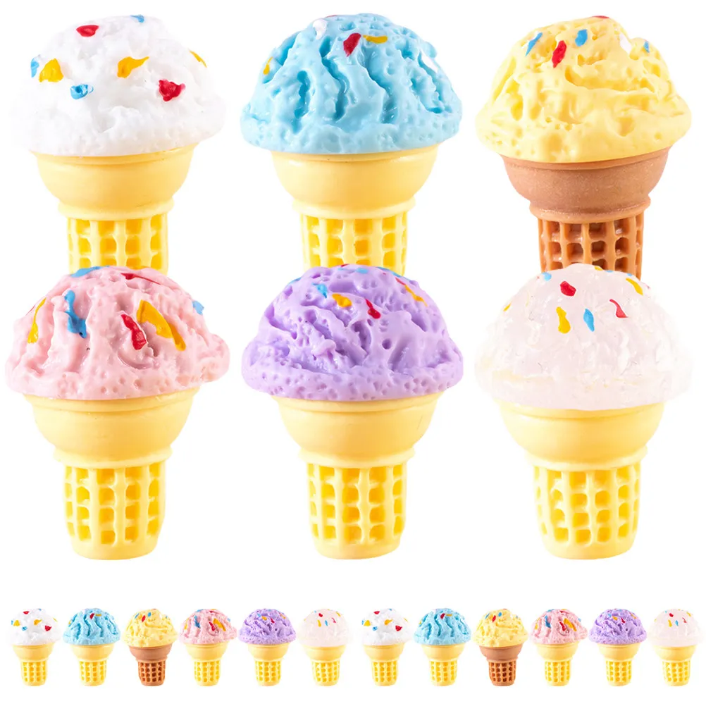 24Pcs Mini Ice Cream Resin Pretend Food Accessories Realistic Miniature Kitchen Decor Mini House Scene Setup Simulation Props
24Pcs Mini Ice Cream Resin Pretend Food Accessories Realistic Miniature Kitchen Decor Mini House Scene Setup Simulation Props