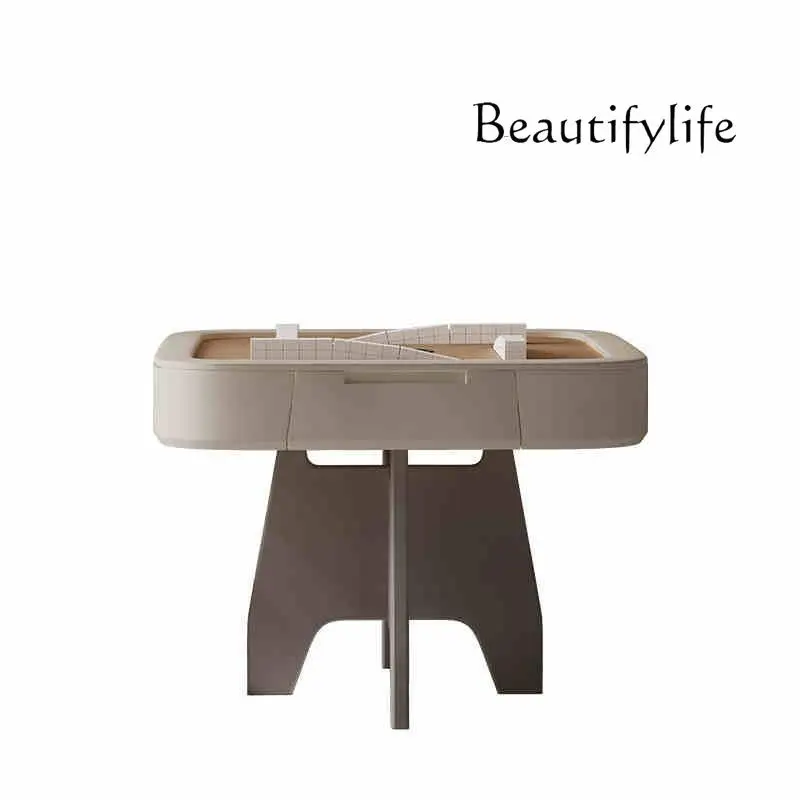 Light luxury high-end solid wood mahjong table rotatable small apartment fully automatic household dining table dual-purpose
Light luxury high-end solid wood mahjong table rotatable small apartment fully automatic household dining table dual-purpose
