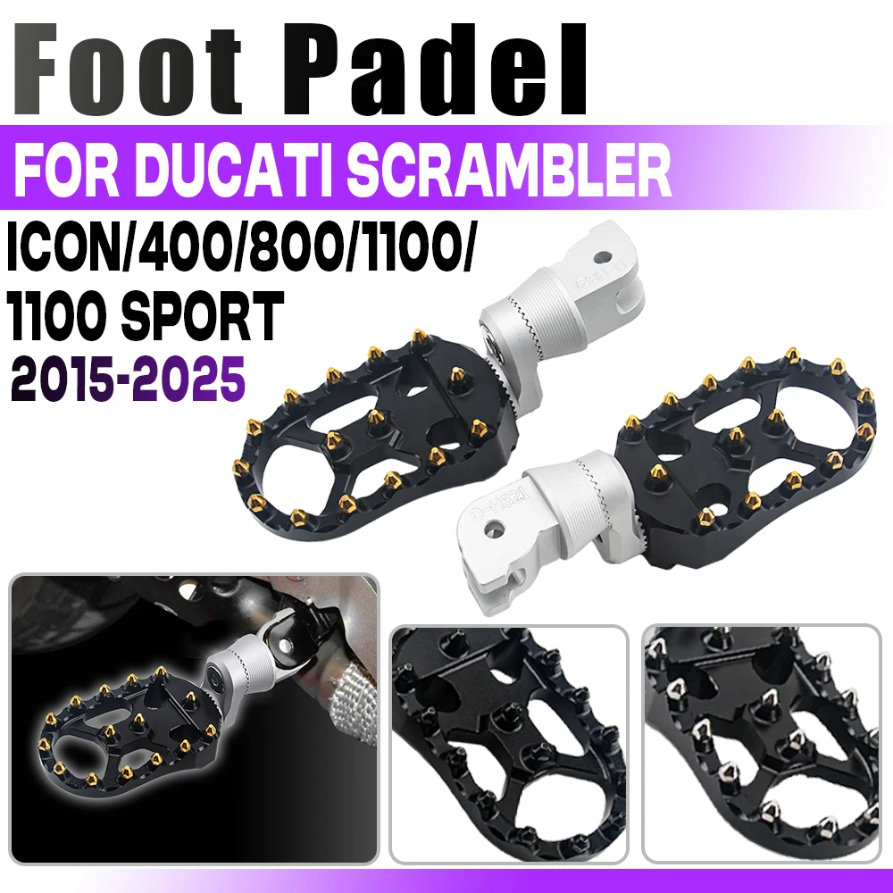 For DUCATI SCRAMBLER ICON DARK Full Throttle 1100Sport Pro 800 400 Motorcycle 360 Adjustable Rotatable Foot Pegs Rider Footrests
For DUCATI SCRAMBLER ICON DARK Full Throttle 1100Sport Pro 800 400 Motorcycle 360 Adjustable Rotatable Foot Pegs Rider Footrests