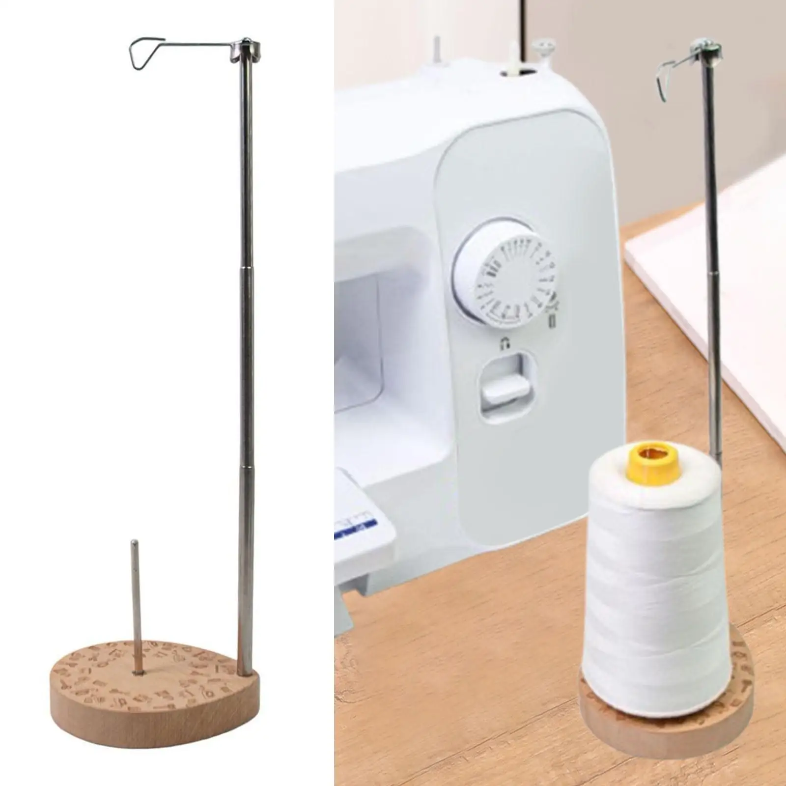 Thread Stand Sewing Accessories Wooden Base Auxiliary Tool Removable Single Cone
Thread Stand Sewing Accessories Wooden Base Auxiliary Tool Removable Single Cone