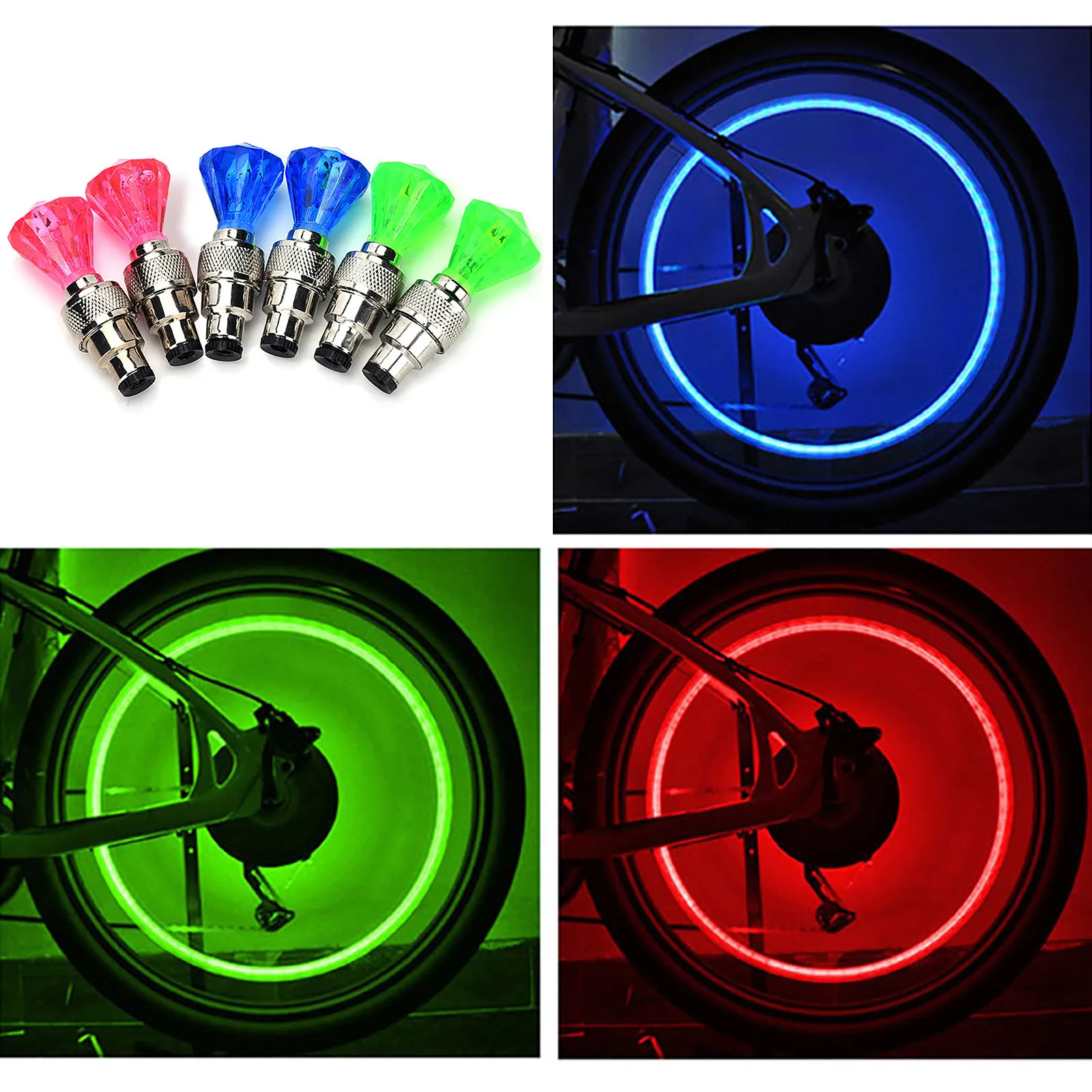 2pcs Outdoor Bike Led Light Valve Lights Diamond Mtb Bike Accessories Wheel Spokes Tire Cycling Night Riding Valve Caps Lantern
2pcs Outdoor Bike Led Light Valve Lights Diamond Mtb Bike Accessories Wheel Spokes Tire Cycling Night Riding Valve Caps Lantern