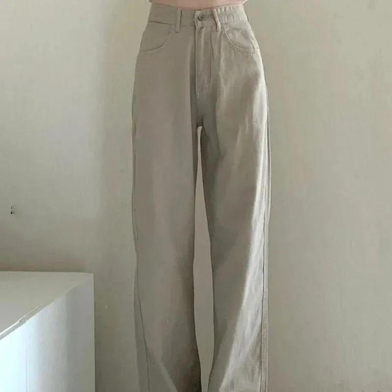 Straight-leg Denim Women's New Trendy Wide-leg High-waist Slim Casual Dad Trousers
Straight-leg Denim Women's New Trendy Wide-leg High-waist Slim Casual Dad Trousers