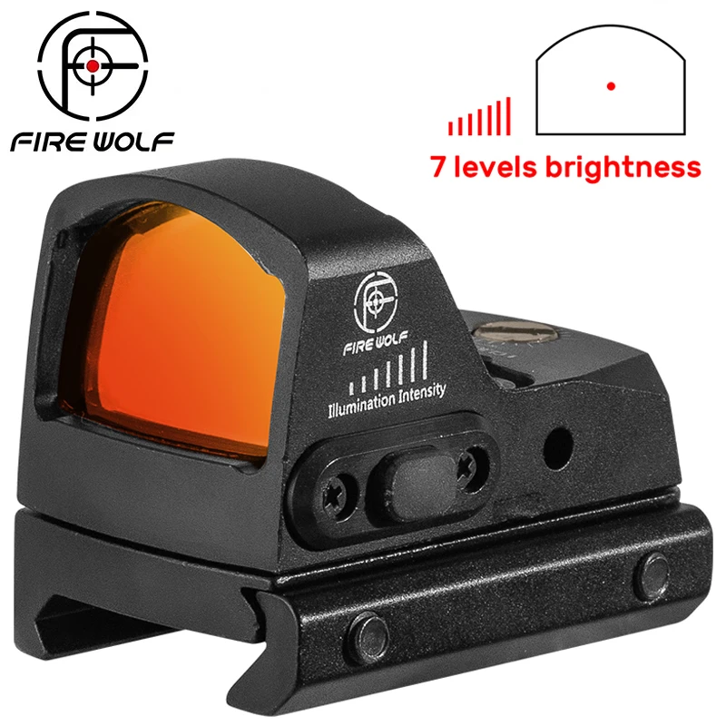Коллиматорный прицел FIRE WOLF, мини-прицел с красной точкой, подходит для виверной винтовки 20 мм, для страйкбола/охоты
Коллиматорный прицел FIRE WOLF, мини-прицел с красной точкой, подходит для виверной винтовки 20 мм, для страйкбола/охоты