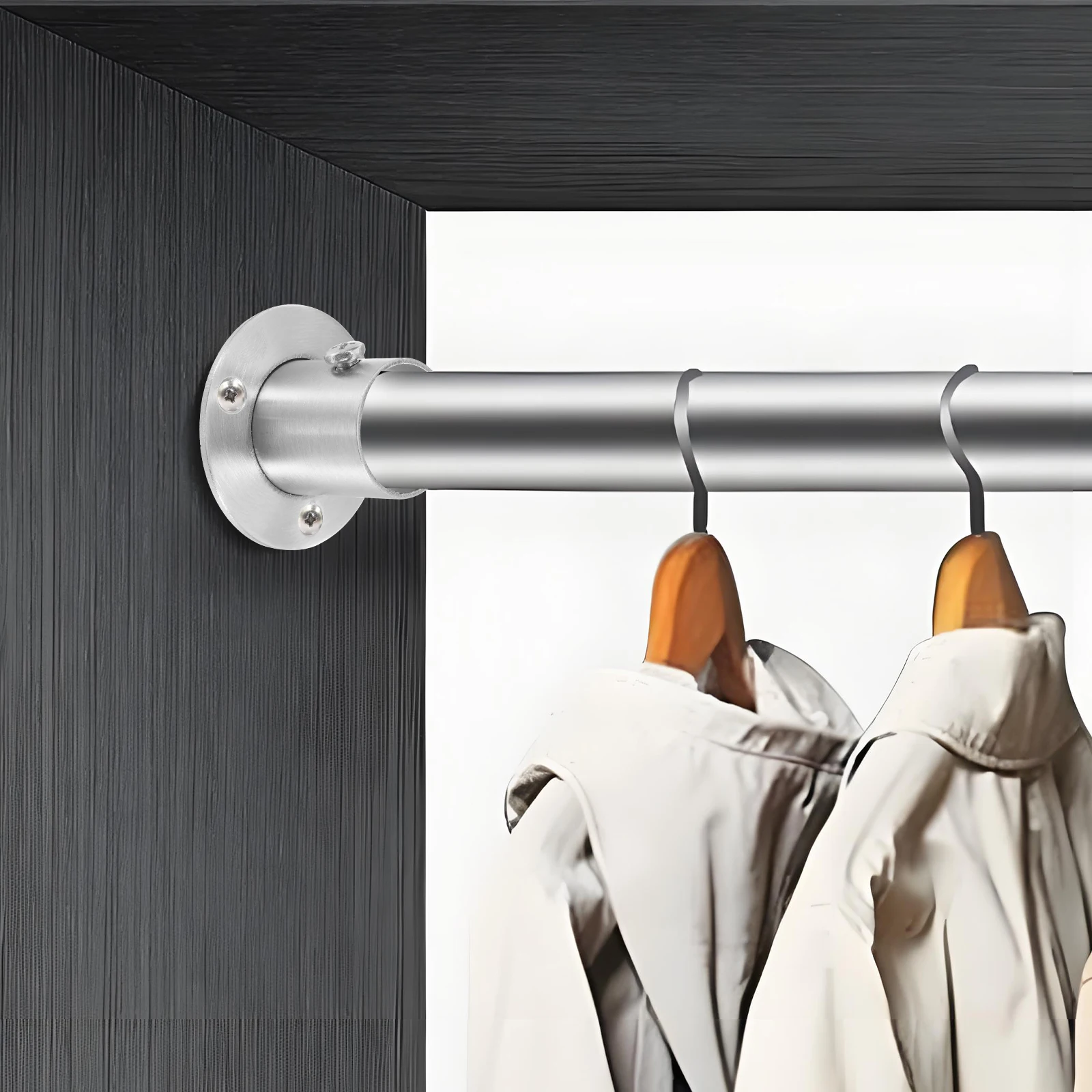 6pcs Stainless Steel Closet Rod Holder Shower Curtain Pole Bracket Pipe Support Flange Base Home Pole Socket Fixed Rod End
6pcs Stainless Steel Closet Rod Holder Shower Curtain Pole Bracket Pipe Support Flange Base Home Pole Socket Fixed Rod End