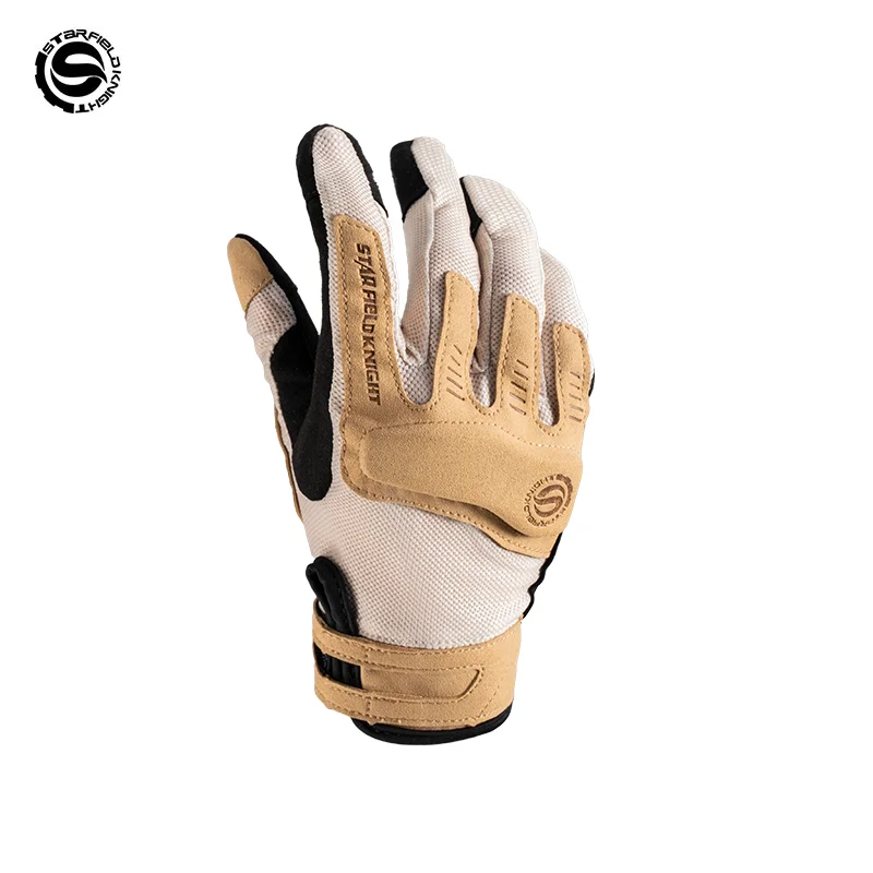 Star Field Knight Beige Motorcycle Gloves Summer Mesh Breathable Non-slip Cushioning Joint Protection Touch Screen Riding Gears
Star Field Knight Beige Motorcycle Gloves Summer Mesh Breathable Non-slip Cushioning Joint Protection Touch Screen Riding Gears