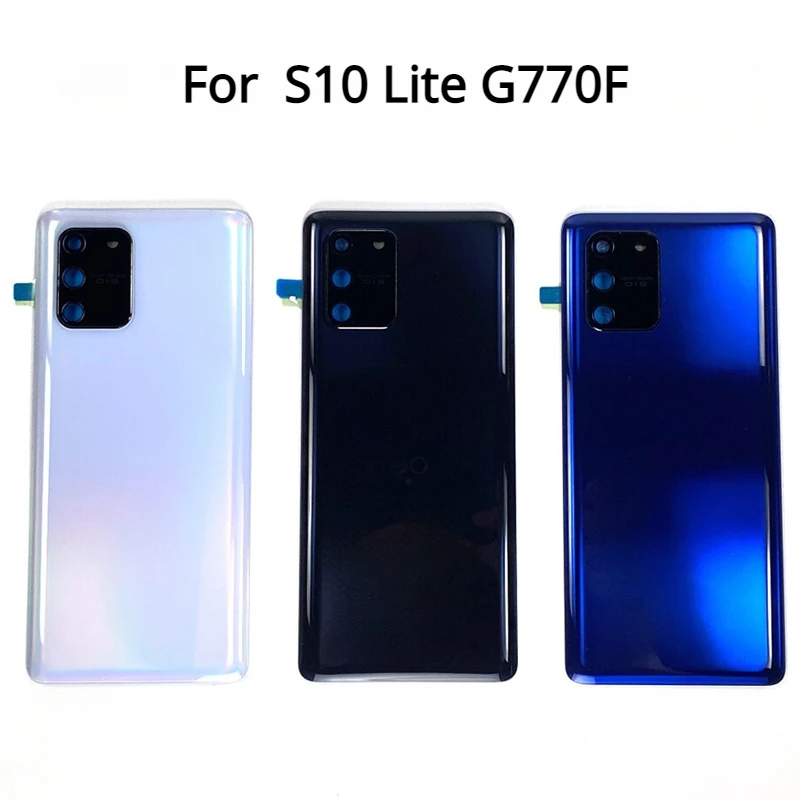 Задняя крышка батарейного отсека для Samsung Galaxy S10 Lite G770F SM-G770F/DS, задняя крышка корпуса с заменой объектива камеры 
Задняя крышка батарейного отсека для Samsung Galaxy S10 Lite G770F SM-G770F/DS, задняя крышка корпуса с заменой объектива камеры