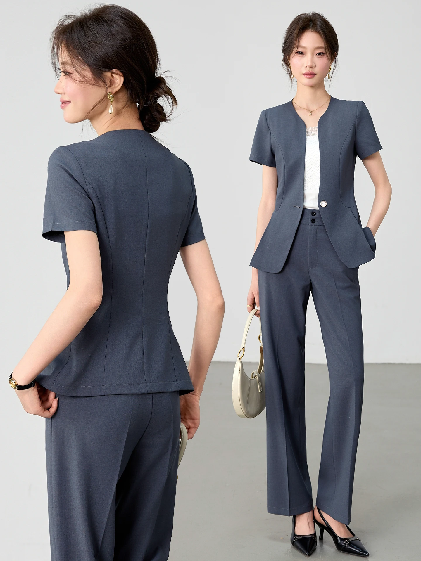 Professional Dining Service Work Uniform Set Women's High-End Hotel Jewelry Store Workwear Clothing Commute to Work Outfit
Professional Dining Service Work Uniform Set Women's High-End Hotel Jewelry Store Workwear Clothing Commute to Work Outfit