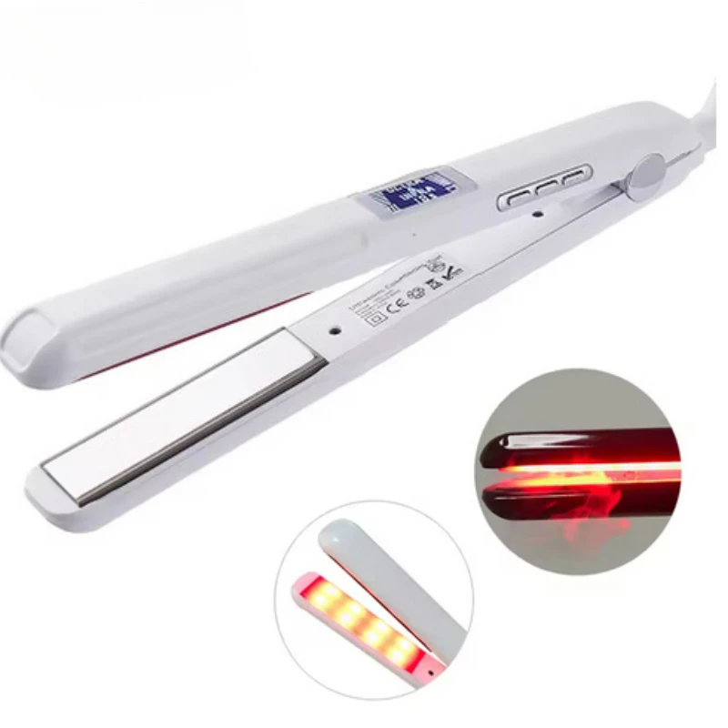 Hair Care Iron Infrared Ultrasonic Cold Keratin Treatment Argan Oil Smooth Hair Flat Irons Recover Damaged Tool Dual Voltage
Hair Care Iron Infrared Ultrasonic Cold Keratin Treatment Argan Oil Smooth Hair Flat Irons Recover Damaged Tool Dual Voltage