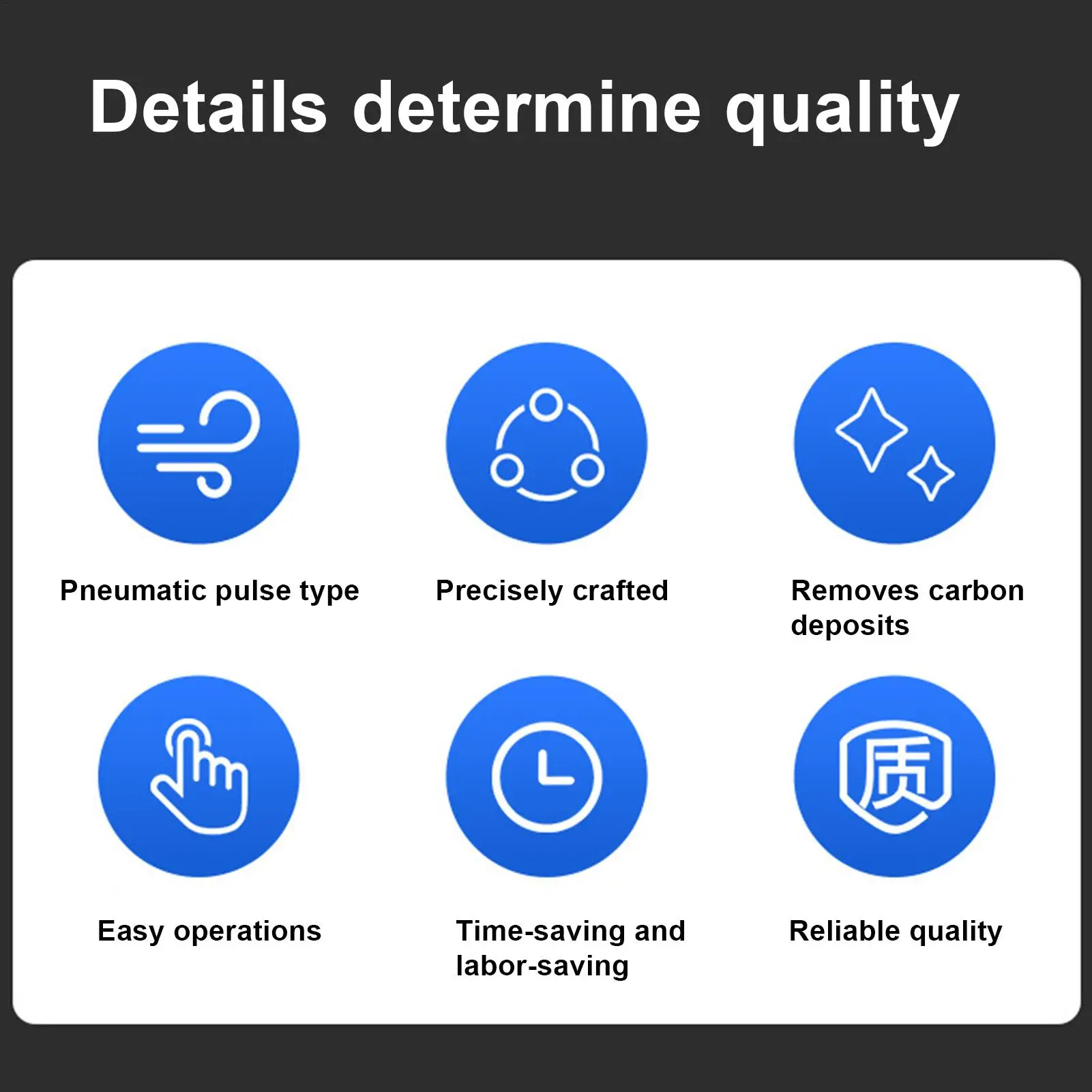 Пневматический импульсный очиститель, удаление, противоскользящий пневматический импульсный очиститель, инструмент для обслуживания автомобиля, сгорания в гараже
Пневматический импульсный очиститель, удаление, противоскользящий пневматический импульсный очиститель, инструмент для обслуживания автомобиля, сгорания в гараже