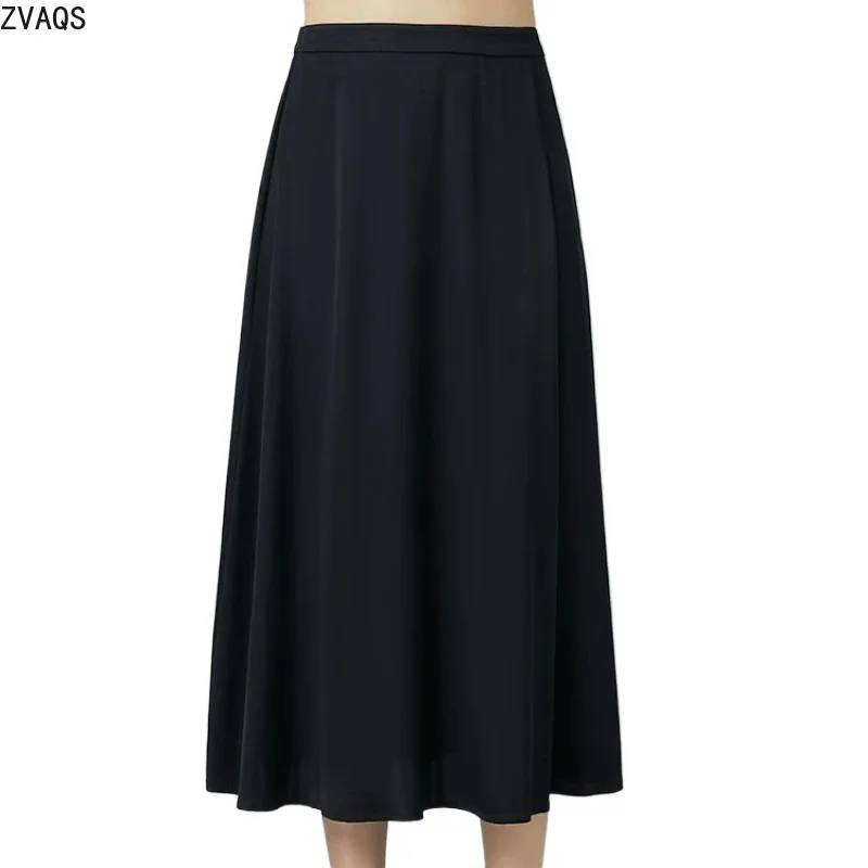 ZVAQS100% Mulberry Silk Women's Skirts High-end Drapey A-line Skirt Mid-length Half Skirt Fashion Summer Wear for Women Юбка
ZVAQS100% Mulberry Silk Women's Skirts High-end Drapey A-line Skirt Mid-length Half Skirt Fashion Summer Wear for Women Юбка