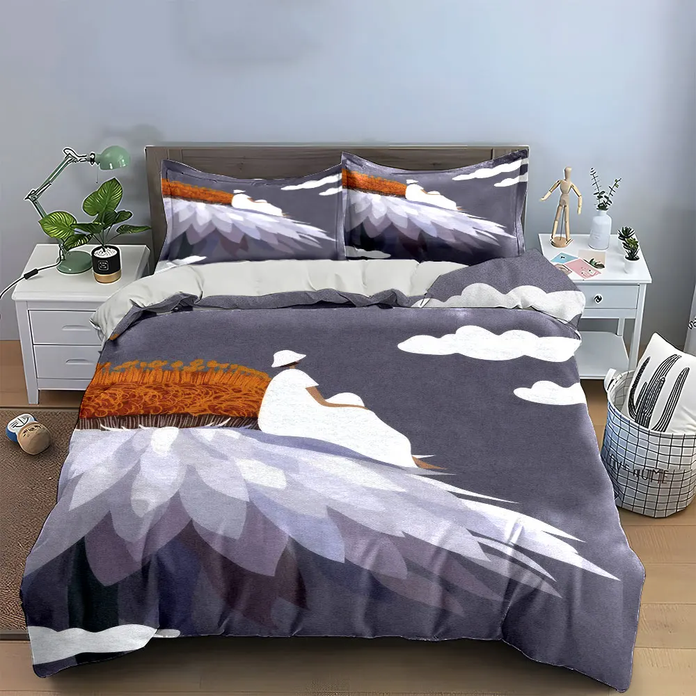 3Pcs Girl Sitting On Giant Daisy Duvet Cover Set, Pastel Cloud Floral Bedding Includes 1 Duvet Cover And 2 Pillowcase, Gift
3Pcs Girl Sitting On Giant Daisy Duvet Cover Set, Pastel Cloud Floral Bedding Includes 1 Duvet Cover And 2 Pillowcase, Gift