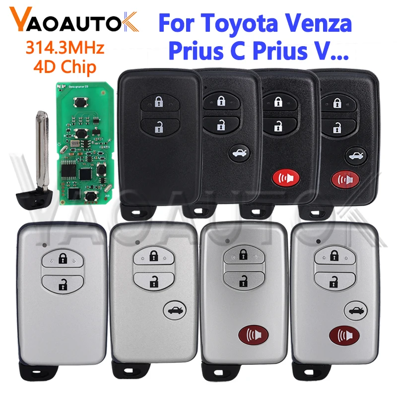 271451-5290 Auto Remote Car Key For Toyota Venza Prius C V 4Runner 2009-2018 Fob FCC ID:HYQ14ACX 4D Chip 314.3MHz Keyless Start
271451-5290 Auto Remote Car Key For Toyota Venza Prius C V 4Runner 2009-2018 Fob FCC ID:HYQ14ACX 4D Chip 314.3MHz Keyless Start