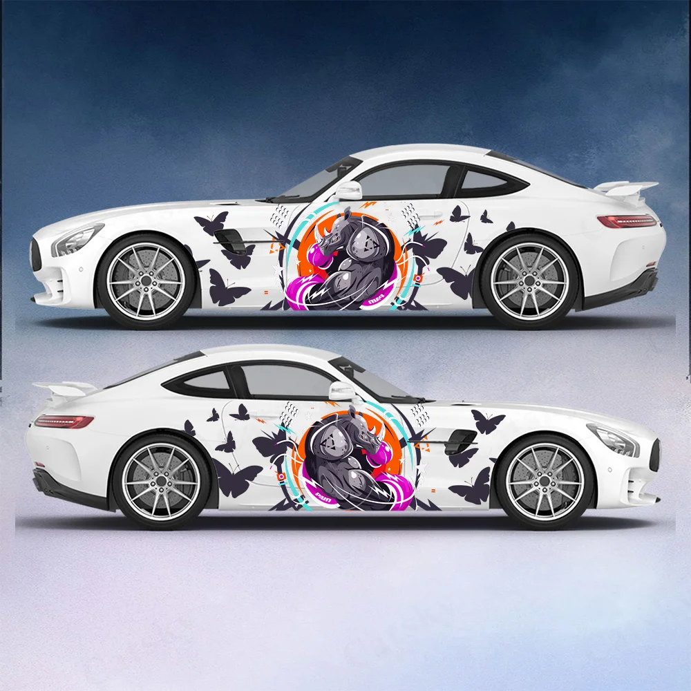 Violent Muscle Rhinoceros Car Vinyl Wrap Decal Self-adhesive Anti Scratch Sticker Suitable for Trucks SUV Decor Auto Accessories
Violent Muscle Rhinoceros Car Vinyl Wrap Decal Self-adhesive Anti Scratch Sticker Suitable for Trucks SUV Decor Auto Accessories