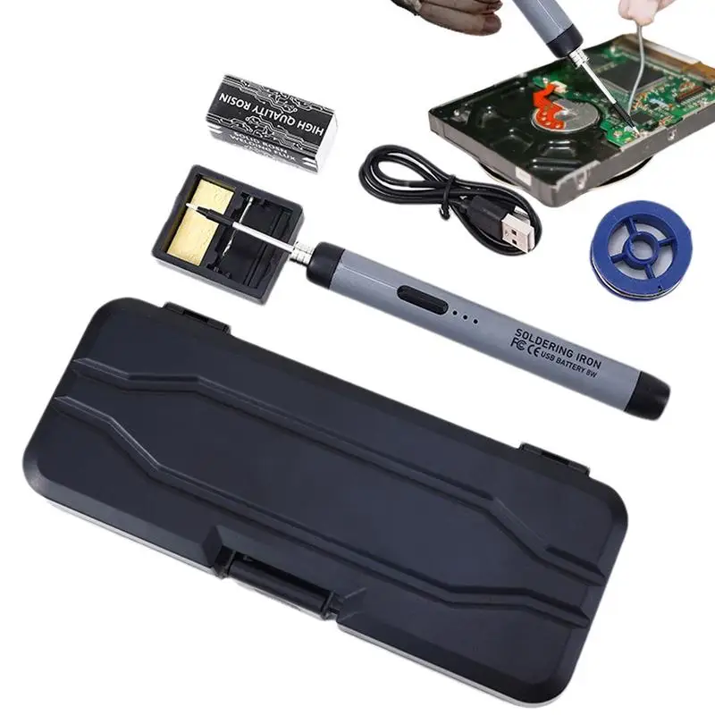 Ручка паяльная с зарядкой от USB, портативный легкий паяльник с быстрой зарядкой и паяльником
Ручка паяльная с зарядкой от USB, портативный легкий паяльник с быстрой зарядкой и паяльником