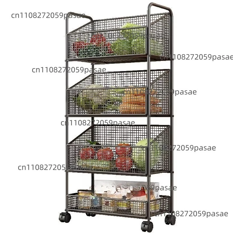 Kitchen Vegetable Rack Fruit Vegetable Storage Basket Bathroom Multi-layer Removable Storage Rack