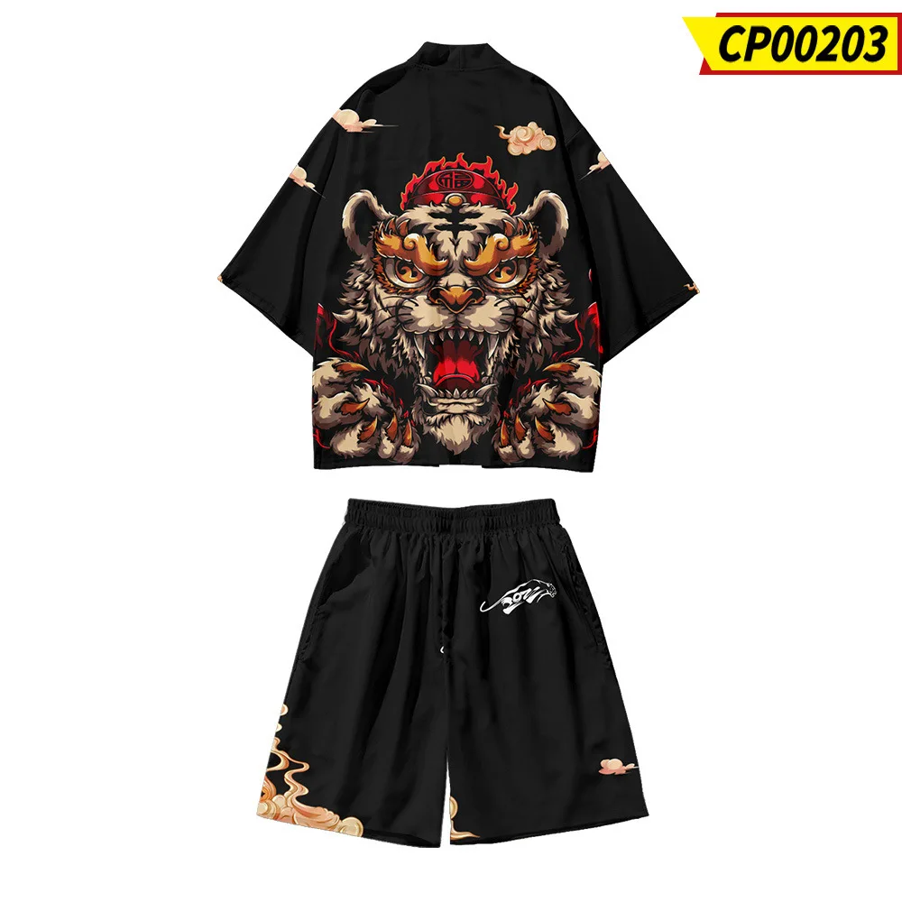 Two-Piece Suit Yukata Plus Size 6XL Harajuku Tiger Print Cardigan Haori Cosplay Kimono Shorts Sets Japanese Clothes Women Men
Two-Piece Suit Yukata Plus Size 6XL Harajuku Tiger Print Cardigan Haori Cosplay Kimono Shorts Sets Japanese Clothes Women Men