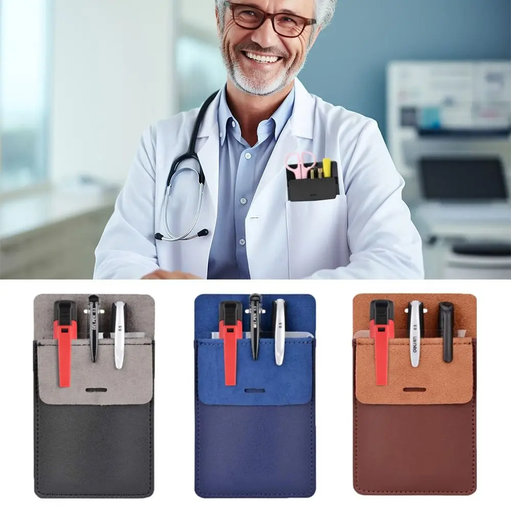 Portable PU Leather Pen Pouch Leak-proof Insert pocket Hospital Business Pen Holder Doctor Nurse Pencil Case Stationery
Portable PU Leather Pen Pouch Leak-proof Insert pocket Hospital Business Pen Holder Doctor Nurse Pencil Case Stationery