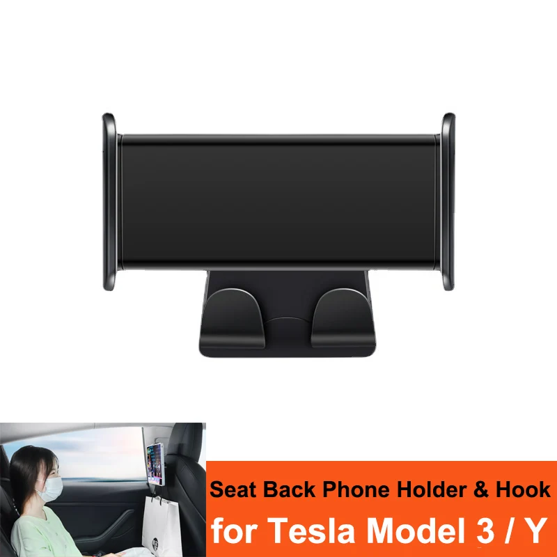 For Tesla Model 3/Y Headrest Bracket Back Seat Phone Holder with 2 hooks 360° Rotate Tablet PC iPad Mini Stand For Rear Seater
For Tesla Model 3/Y Headrest Bracket Back Seat Phone Holder with 2 hooks 360° Rotate Tablet PC iPad Mini Stand For Rear Seater