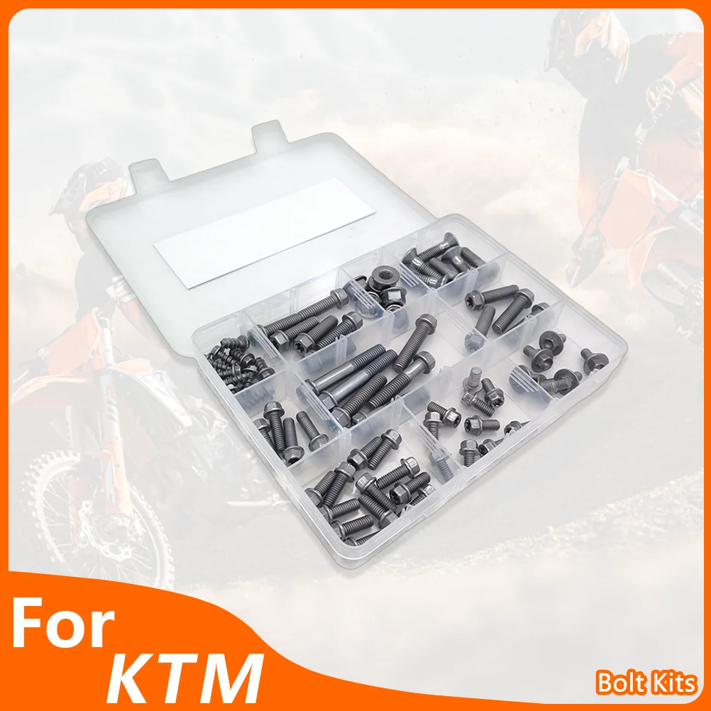 OTOM Мотоцикл M6 M8 Полный ремонтный комплект болтов для KTM SX SXF XC XCF XCW EXC EXCF Внедорожные велосипеды Стальной полный комплект креплений
OTOM Мотоцикл M6 M8 Полный ремонтный комплект болтов для KTM SX SXF XC XCF XCW EXC EXCF Внедорожные велосипеды Стальной полный комплект креплений