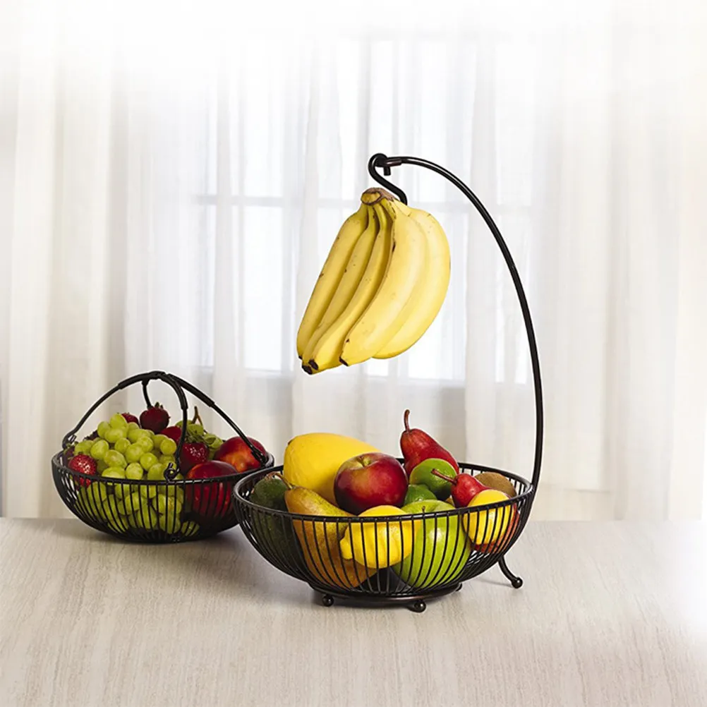 2 Tier Fruit Basket Double Layer Detachable Storage Iron Wire Basket for Kitchen Countertop Party Snacks Serving Home Accessory
2 Tier Fruit Basket Double Layer Detachable Storage Iron Wire Basket for Kitchen Countertop Party Snacks Serving Home Accessory