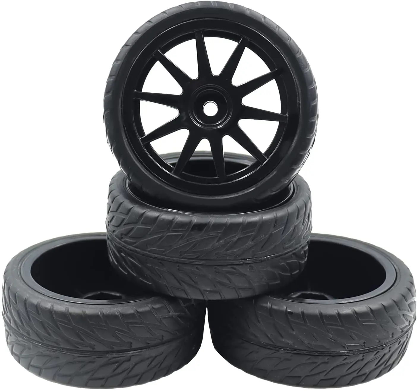 Hobby Fans 4PCS 21mm RC Tire and Plastic Wheel Rims 12mm Hex Set for 1/10 Scale On Road Touring Car
Hobby Fans 4PCS 21mm RC Tire and Plastic Wheel Rims 12mm Hex Set for 1/10 Scale On Road Touring Car