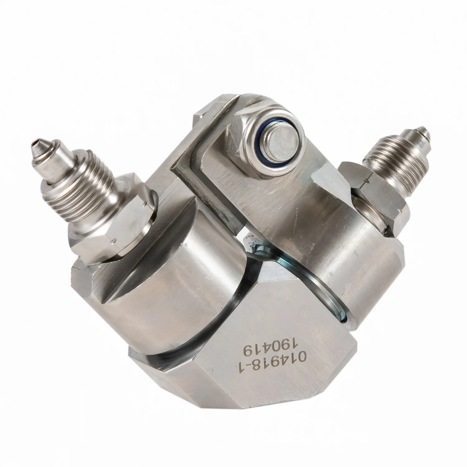 87K 1/4" 90 Degree Dual Axis Swivel Assembly YH-014922-1 Water Jet Cutting Part
87K 1/4" 90 Degree Dual Axis Swivel Assembly YH-014922-1 Water Jet Cutting Part