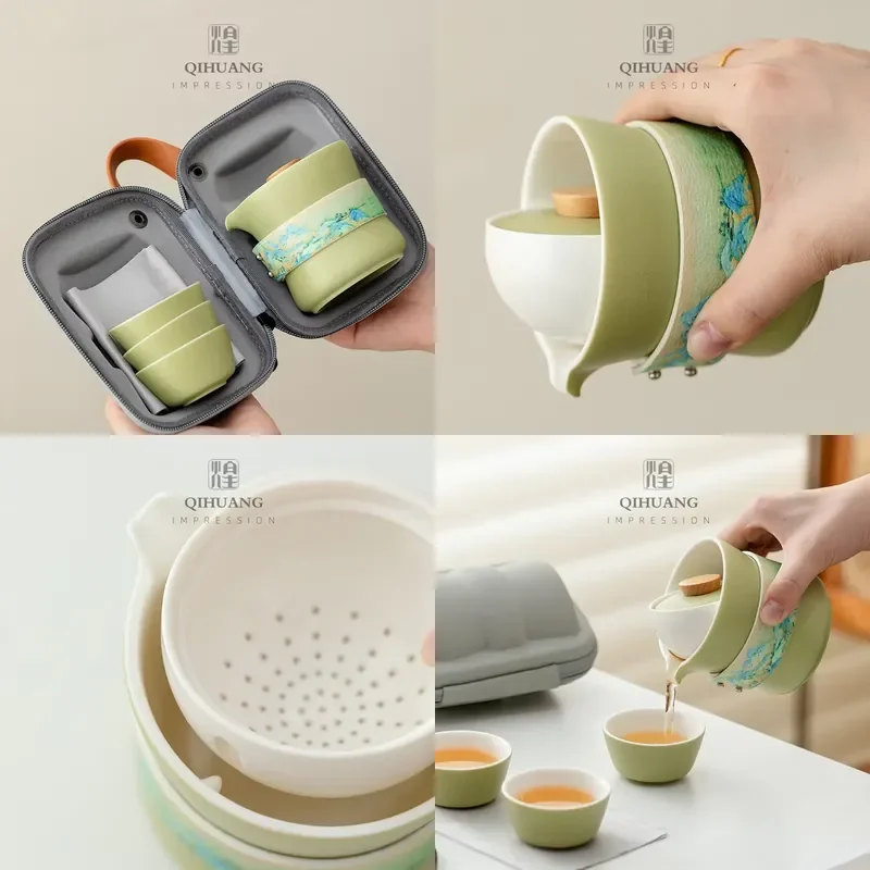 【CHIMU HOME】 Ceramic Set for Zhuanzhuan Teapot Express Cup Travel Set Portable Bag Type Outdoor Making Artifact
【CHIMU HOME】 Ceramic Set for Zhuanzhuan Teapot Express Cup Travel Set Portable Bag Type Outdoor Making Artifact