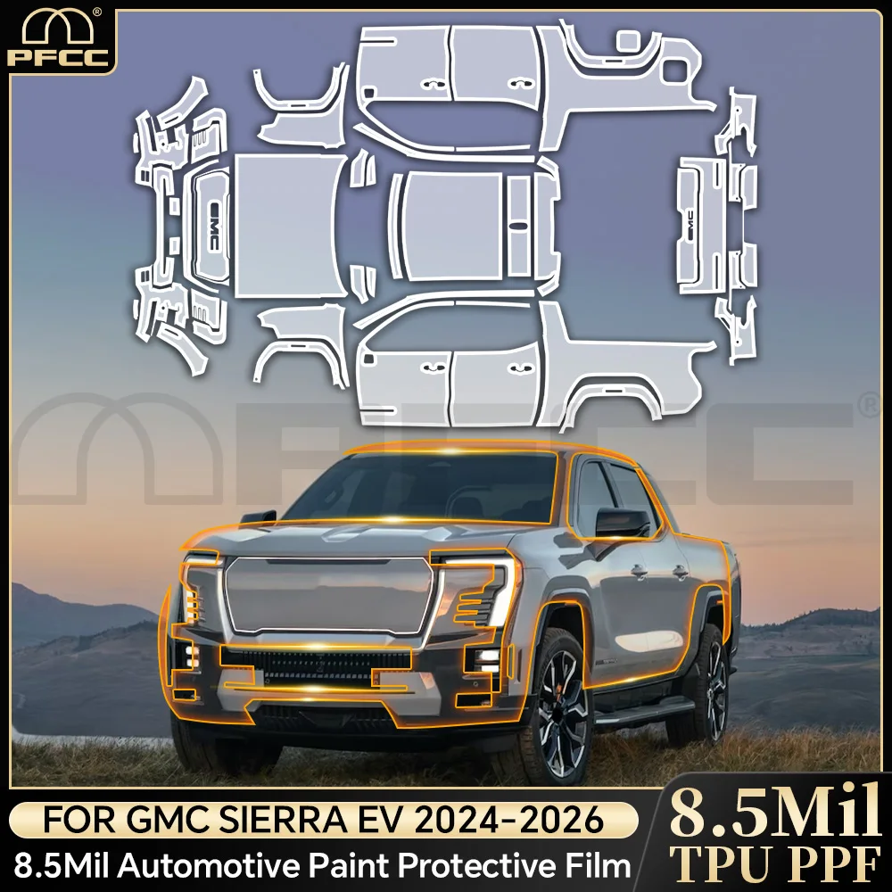 TPU For GMC sierra EV 2024-2026 Paint Protection Film Pre-cut PPF Car Body Anti-Scratch Clear Bra Resistant Repairable Invisible
TPU For GMC sierra EV 2024-2026 Paint Protection Film Pre-cut PPF Car Body Anti-Scratch Clear Bra Resistant Repairable Invisible