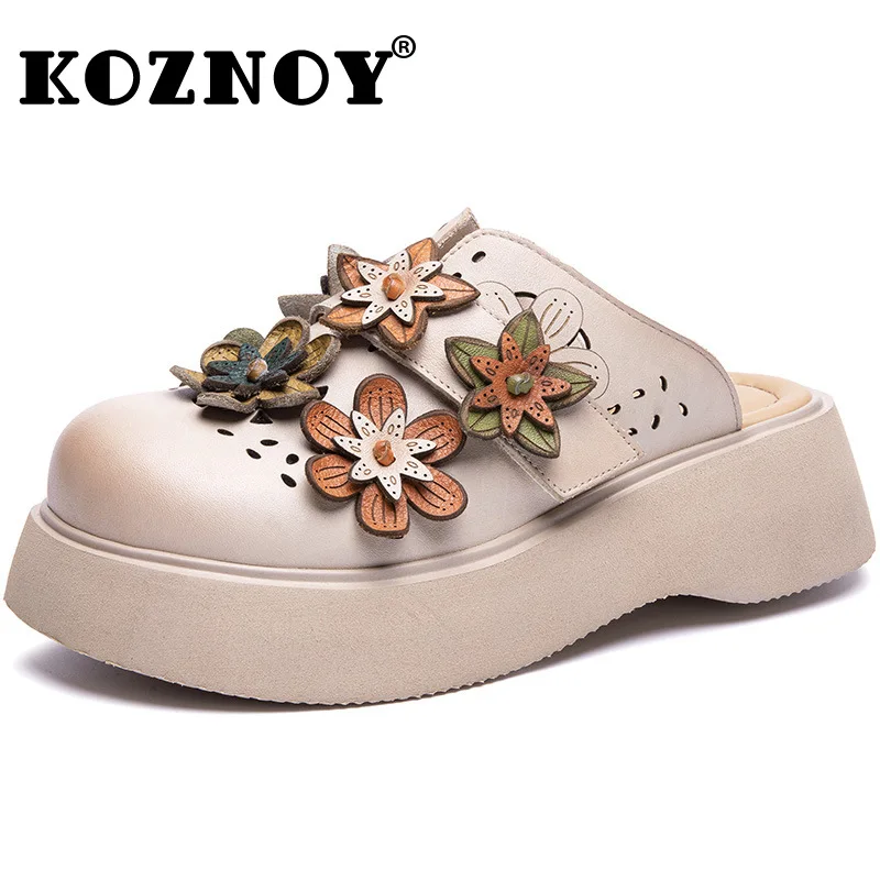 Koznoy 5cm Cow Genuine Leather Hollow Platform Wedge Booties Sandals Boots Pumps Round Toe Flats Women Mary Jane SummerShoes
Koznoy 5cm Cow Genuine Leather Hollow Platform Wedge Booties Sandals Boots Pumps Round Toe Flats Women Mary Jane SummerShoes