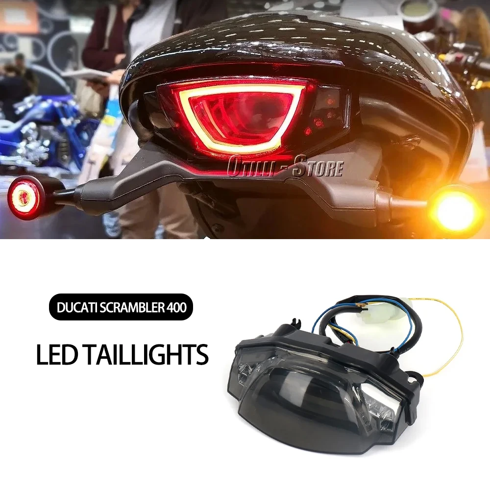 Motorcycle Accessories For Ducati SCRAMBLER 400 800 Scrambler 1100 LED Rear Tail Light Brake Smoke w/ Flashing Turn Signal Lamp
Motorcycle Accessories For Ducati SCRAMBLER 400 800 Scrambler 1100 LED Rear Tail Light Brake Smoke w/ Flashing Turn Signal Lamp