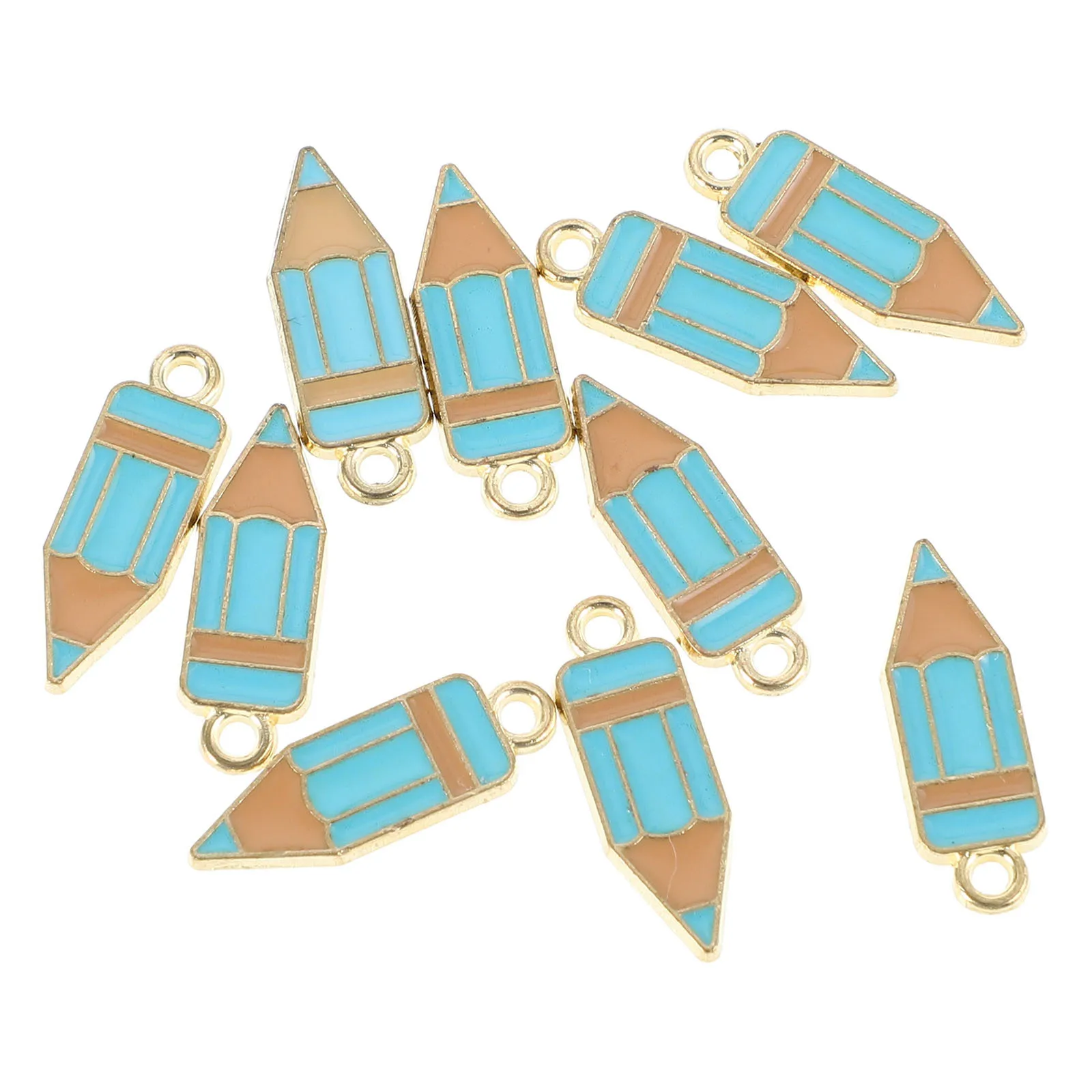 10Pcs Pencil Charms Alloy DIY Accessories Handmade Keychain Bag Pendant Creative Hanging Decor Necklace Pendants 
10Pcs Pencil Charms Alloy DIY Accessories Handmade Keychain Bag Pendant Creative Hanging Decor Necklace Pendants