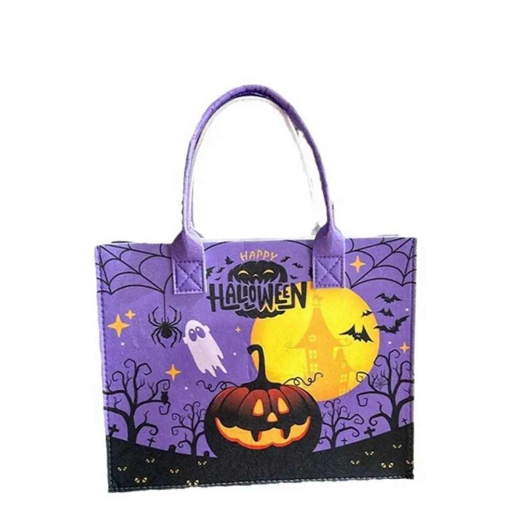 Large Capacity Halloween Felt Handbag Candy Bag Mommy Bag Trick or Treat Bag Tote Bag Fabric Pumpkin Storage Bag Shopping
Large Capacity Halloween Felt Handbag Candy Bag Mommy Bag Trick or Treat Bag Tote Bag Fabric Pumpkin Storage Bag Shopping