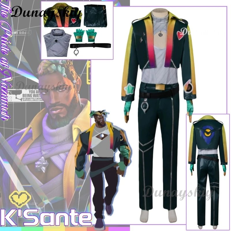 KSante Cosplay Costume Game HeartSteel Jacket Top Pants Men Adult Outfits Halloween Carnival Party Suit The Pride of Nazumah
KSante Cosplay Costume Game HeartSteel Jacket Top Pants Men Adult Outfits Halloween Carnival Party Suit The Pride of Nazumah