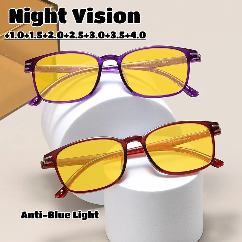 Vintage Yellow Lenses Anti-blue Light Reading Glasses Men Women Classic Square Frame Long-sighted Glasses Night Vision Glasses
Vintage Yellow Lenses Anti-blue Light Reading Glasses Men Women Classic Square Frame Long-sighted Glasses Night Vision Glasses