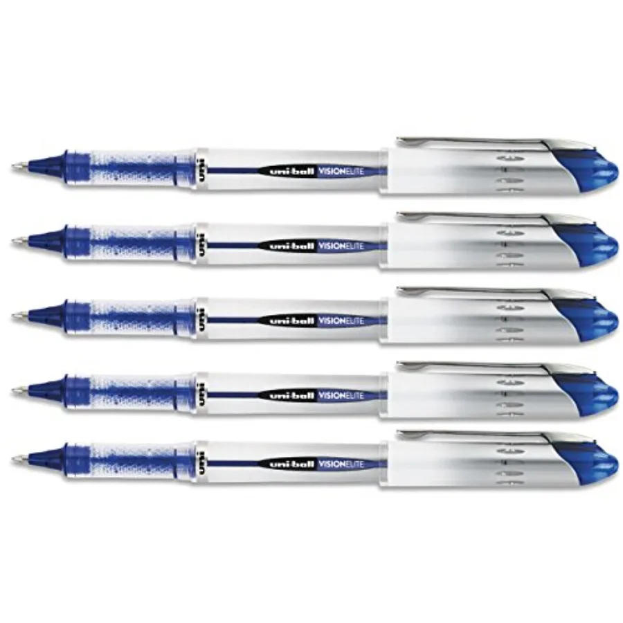 Uniball Vision Elite Roller Ball Pen, Blue Ink, Bold 5 Pens Per Order
Uniball Vision Elite Roller Ball Pen, Blue Ink, Bold 5 Pens Per Order