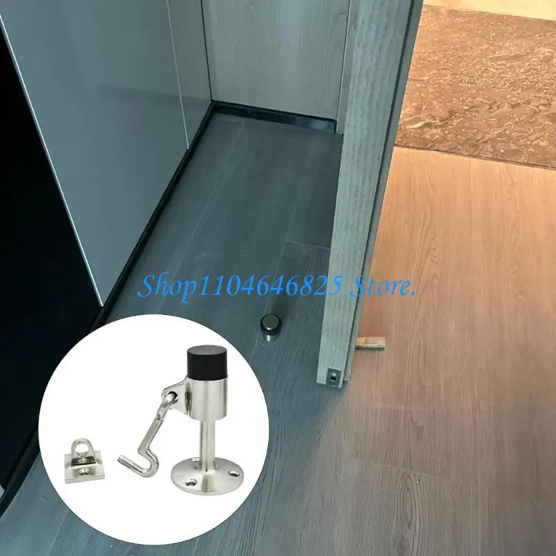 Wall Mounted Door Holder Zincs Alloys Door Stoppers Doorstop Catches Holder with Hook Safety Doorstops Easy to Install
Wall Mounted Door Holder Zincs Alloys Door Stoppers Doorstop Catches Holder with Hook Safety Doorstops Easy to Install