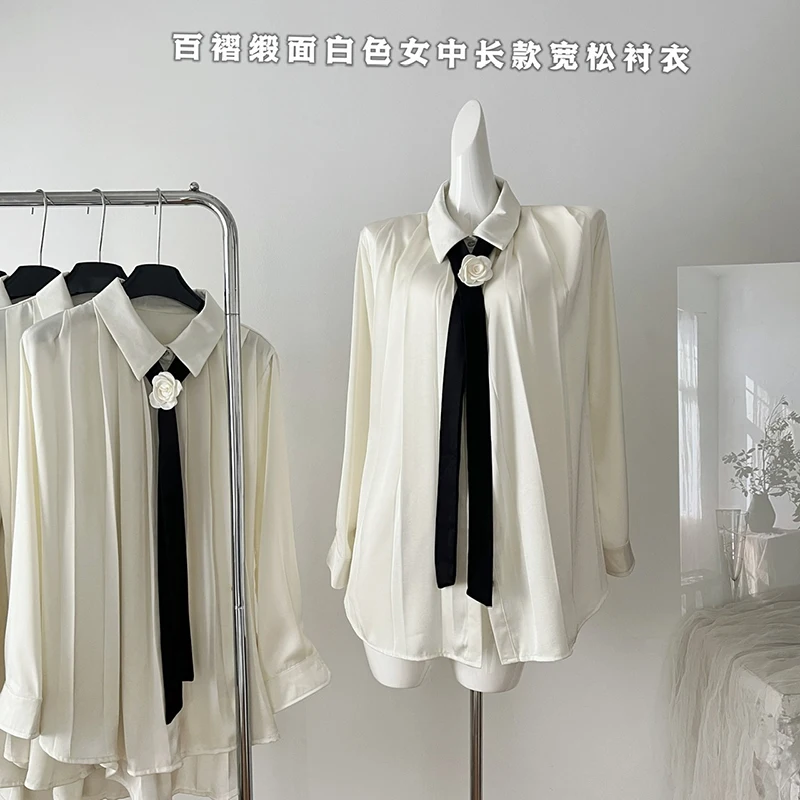 Autumn New Fashion Loose Blouse Casual Versatile Oversized Long-sleeved Shirt Design Sense Niche Women's Shirt
Autumn New Fashion Loose Blouse Casual Versatile Oversized Long-sleeved Shirt Design Sense Niche Women's Shirt