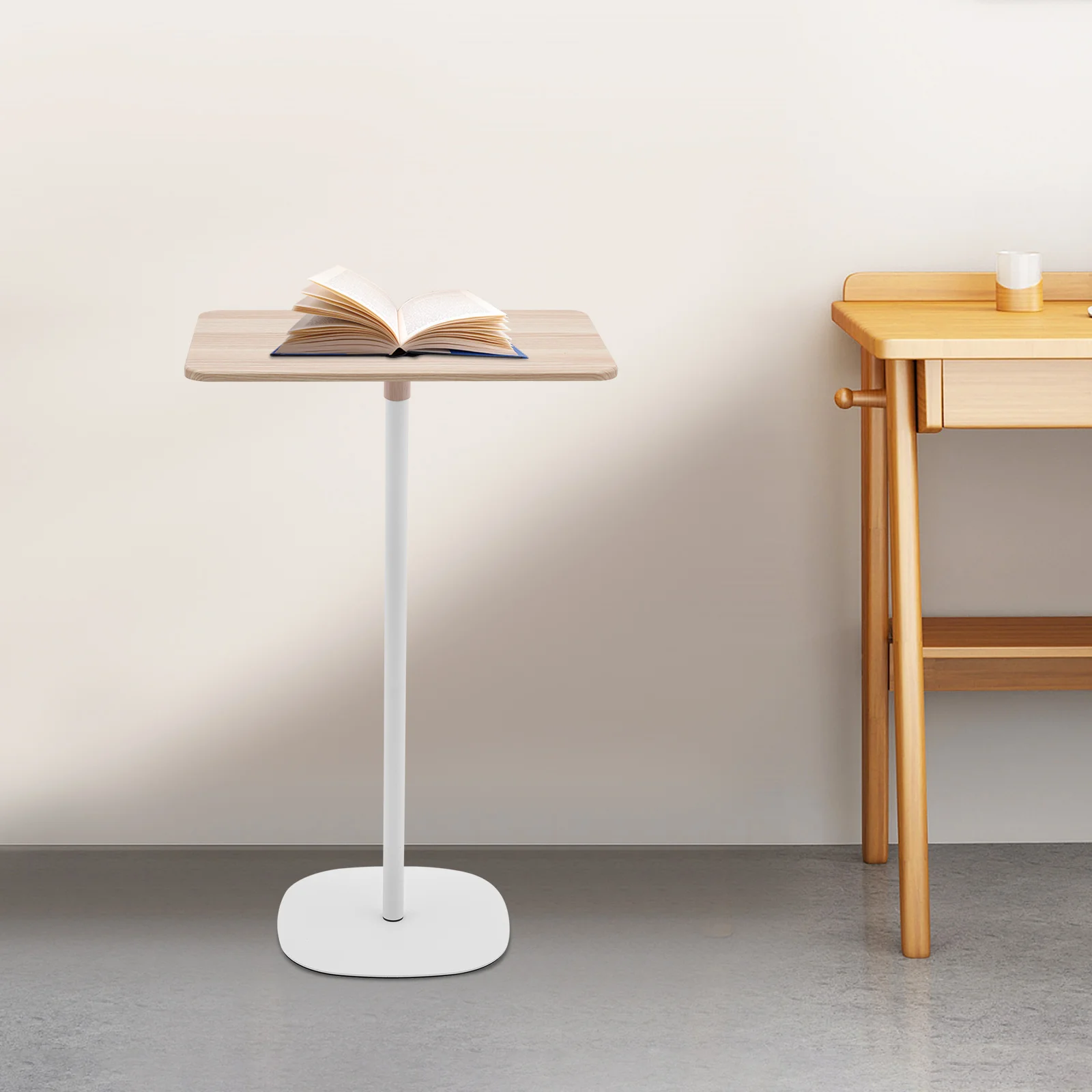 Small Square Side Table, Height Adjustable Tall End Table Drink Table for Small Spaces, for Living Room Bedroom (Ash Wood Color)
Small Square Side Table, Height Adjustable Tall End Table Drink Table for Small Spaces, for Living Room Bedroom (Ash Wood Color)