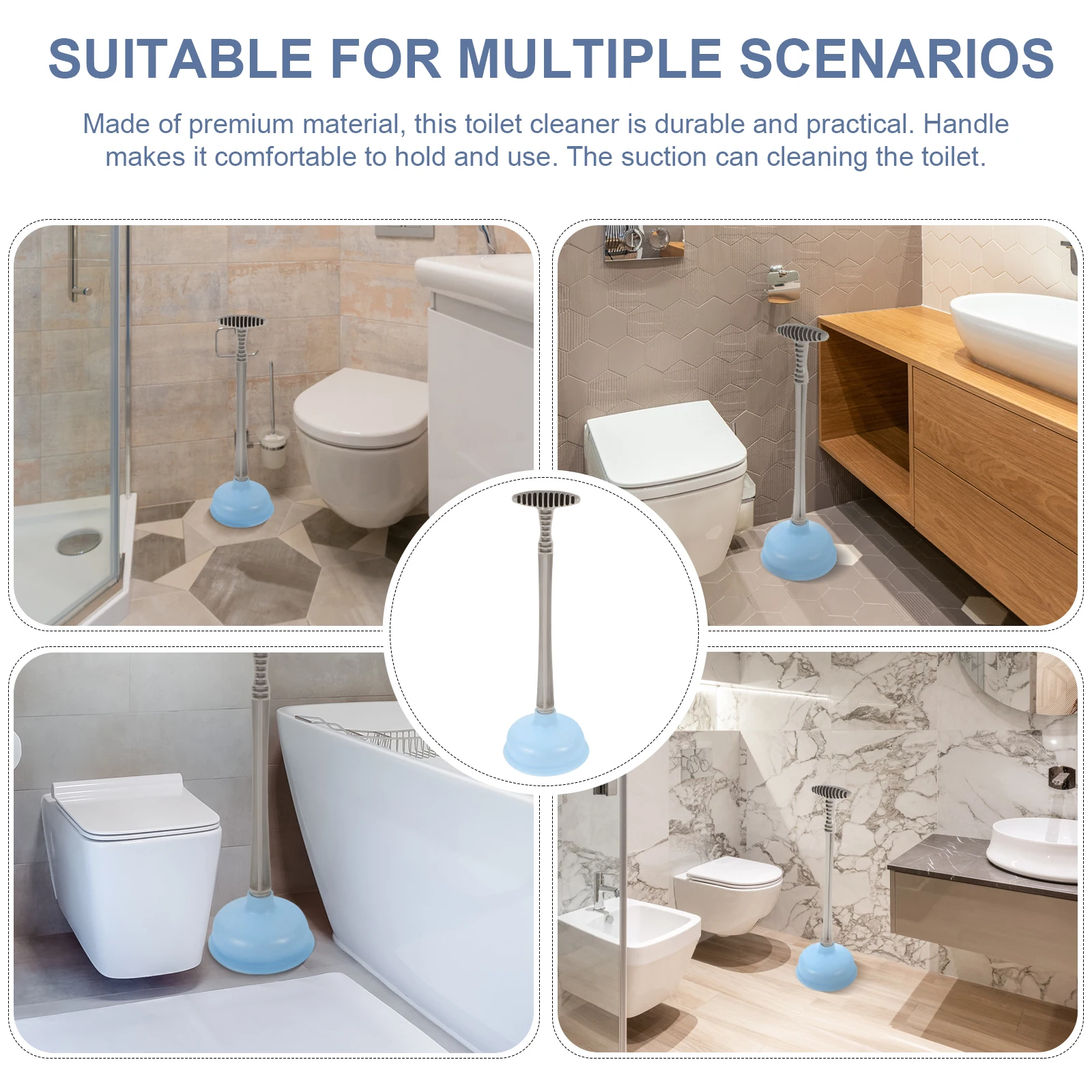2 Pcs Premium Toilet Plumbing Tool Suction Clog Remover for Home Office Hotel Cleaning Solution Practical Gift
2 Pcs Premium Toilet Plumbing Tool Suction Clog Remover for Home Office Hotel Cleaning Solution Practical Gift