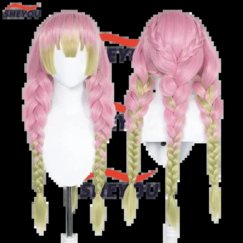 Anime Mitsuri Kanroji Cosplay Wig Long Pink Green Braid Heat Resistant Hair Authentic Cosplay Wigs + Wig Cap
Anime Mitsuri Kanroji Cosplay Wig Long Pink Green Braid Heat Resistant Hair Authentic Cosplay Wigs + Wig Cap