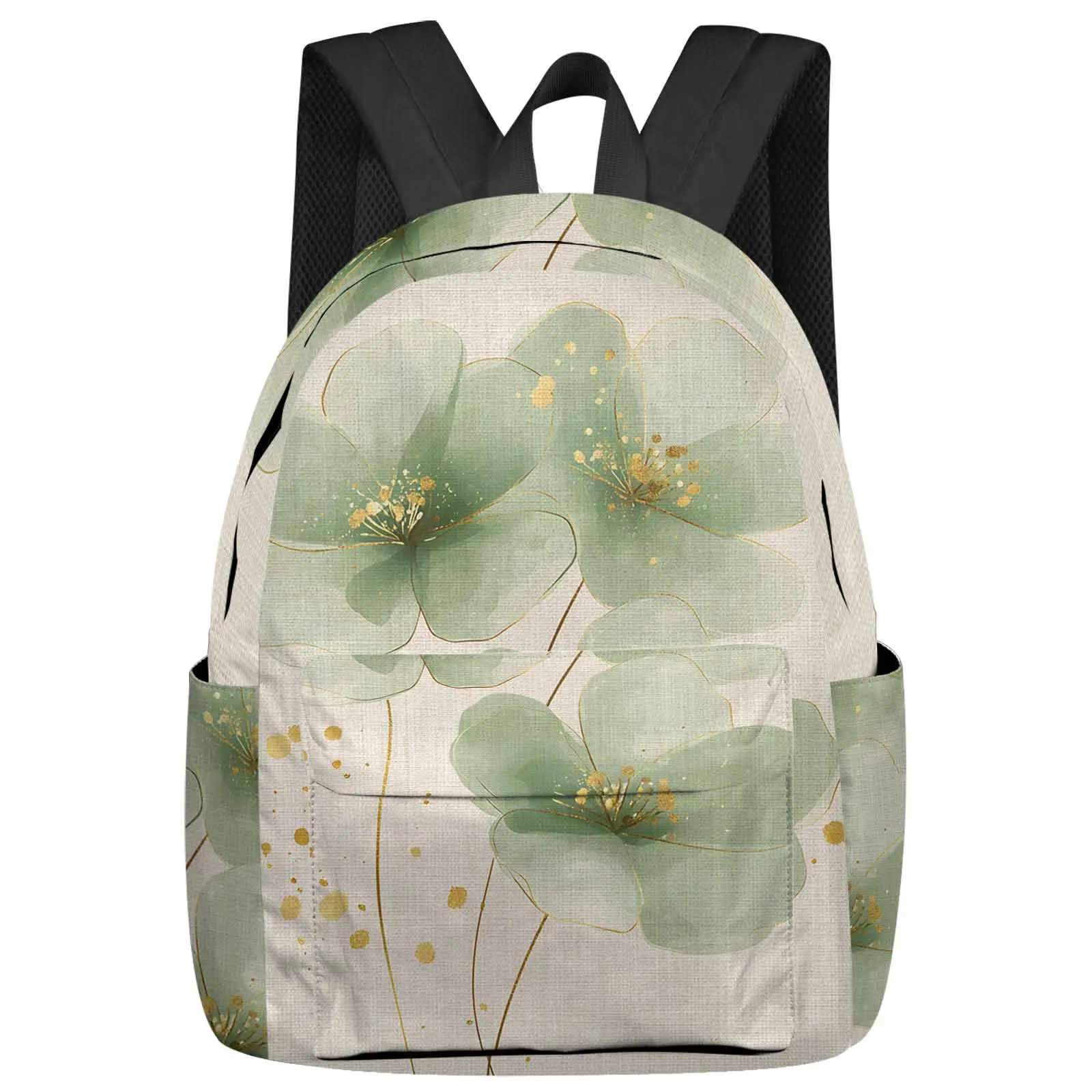 Linen Background Green Flowers Backpack School Bags for Teenagers Students Laptop Bag Women's Casual Travel Backpack
Linen Background Green Flowers Backpack School Bags for Teenagers Students Laptop Bag Women's Casual Travel Backpack