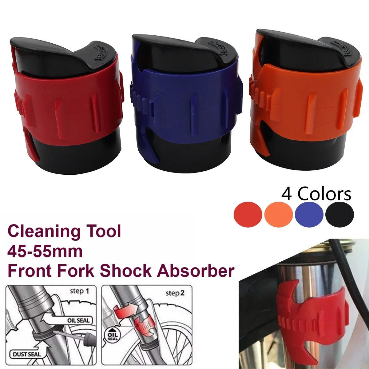 Motorcycle 45-55mm Front Fork Shock Cleaning Tool for Honda CR125 CR250 CRF450R for Yamaha KTM Kawasaki Suzuki Dirt Bike Repair
Motorcycle 45-55mm Front Fork Shock Cleaning Tool for Honda CR125 CR250 CRF450R for Yamaha KTM Kawasaki Suzuki Dirt Bike Repair