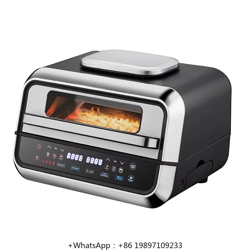 Matt Finish Surface Six Pre-Set Programs Square Air Fryer Grill 6l Display Touch Control Air Fryer Oven With Visible Window
Matt Finish Surface Six Pre-Set Programs Square Air Fryer Grill 6l Display Touch Control Air Fryer Oven With Visible Window